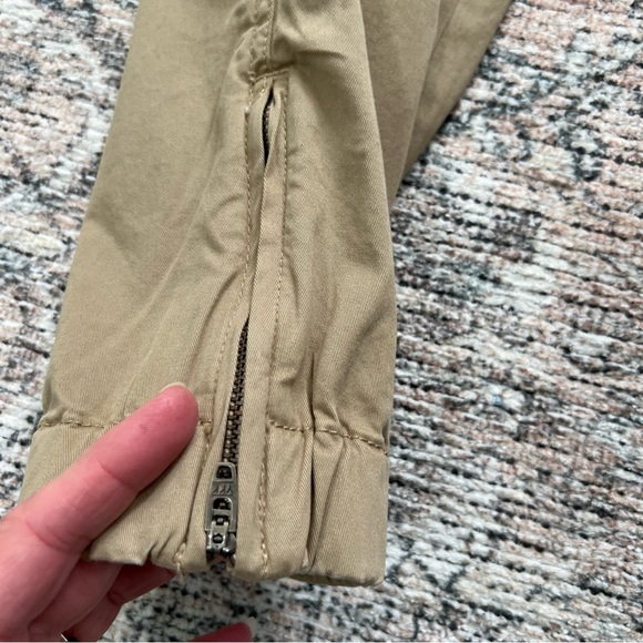 QUINCE Women's Organic Stretch Cotton Twill Utility Pant Light Khaki Size 6 - Picture 6 of 16